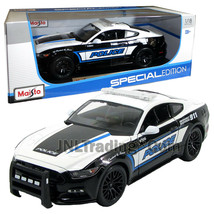 Maisto Special Edition 1:18 Die Cast BW Police Cruiser 2015 FORD MUSTANG GT - £35.37 GBP