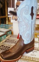 Ferini Boot, Turquoise and Brown - $135.00