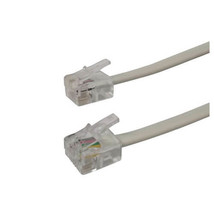 Datatech RJ12 6 Position 4 Conductor Plug to Plug Cable - 5m - £30.36 GBP