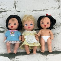 Mattel 2005 Disney Princess Baby Dolls Lot Of 3 Snow White Cinderella 4”... - $11.88