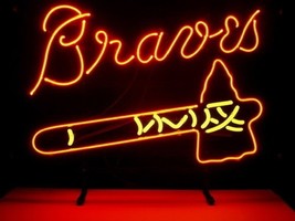 Brand New MLB Atlanta Braves Baseball Beer Bar Neon Sign 17&quot;x 14&quot; [High ... - £111.11 GBP
