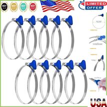 Corrosion Resistant 4 Inch Stainless Steel Thumb Screw Hose Clamps - Pac... - $385.67 MXN