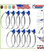 Corrosion Resistant 4 Inch Stainless Steel Thumb Screw Hose Clamps - Pac... - $29.22 CAD