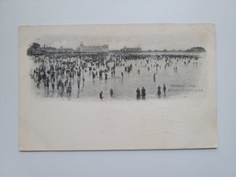 VIntage Postcard Panoramic View of Atlantic City New Jersey NJ Bathers At Beach  - £4.25 GBP