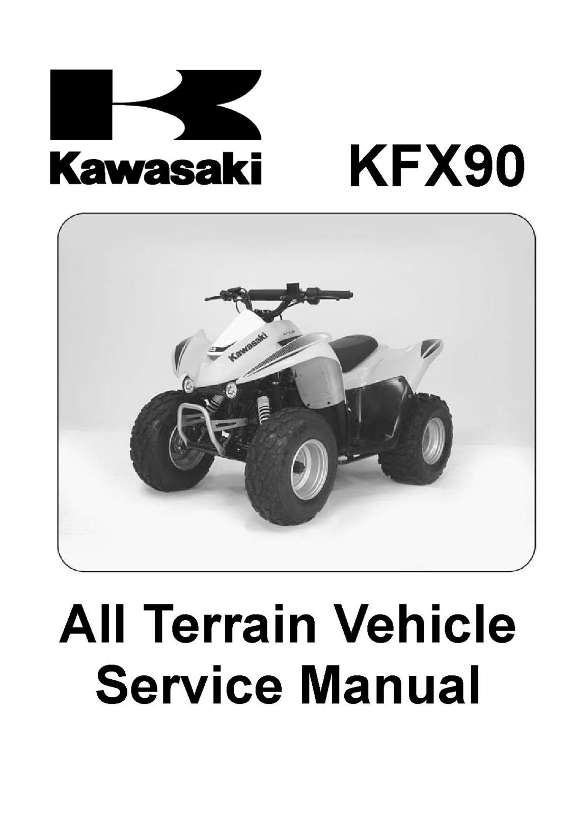 Kawasaki KFX90 KFX 90 KSF Shop Service Repair Manual 2007 2008 2009 07 08 09  CD - $8.99