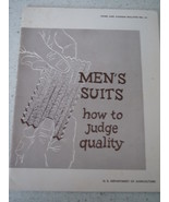 Men’s Suits How to Judge Quality Home and Garden Bulletin 1958 - £3.13 GBP