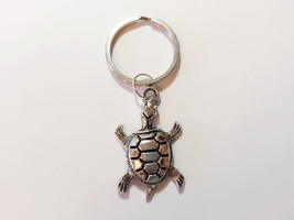 Turtle keychain, tortoise keychain, key ring, personalized keychain, reptile key - $3.99
