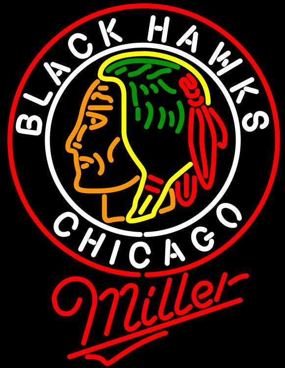 Miller Commemorative 1938 Chicago Blackhawks Neon Sign - $699.00