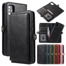 Leather Removable Magnetic Zipper Case Cover For Samsung Galaxy A51/A71/A81/A91 - £63.71 GBP