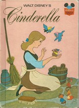 Walt Disney&#39;s Cinderella Hardcover Book 1974  - £7.98 GBP