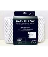 AQ Cloud Nine White Anti Bacterial Mold &amp; Mildew Resistant Foam Bath Pillow - £14.18 GBP