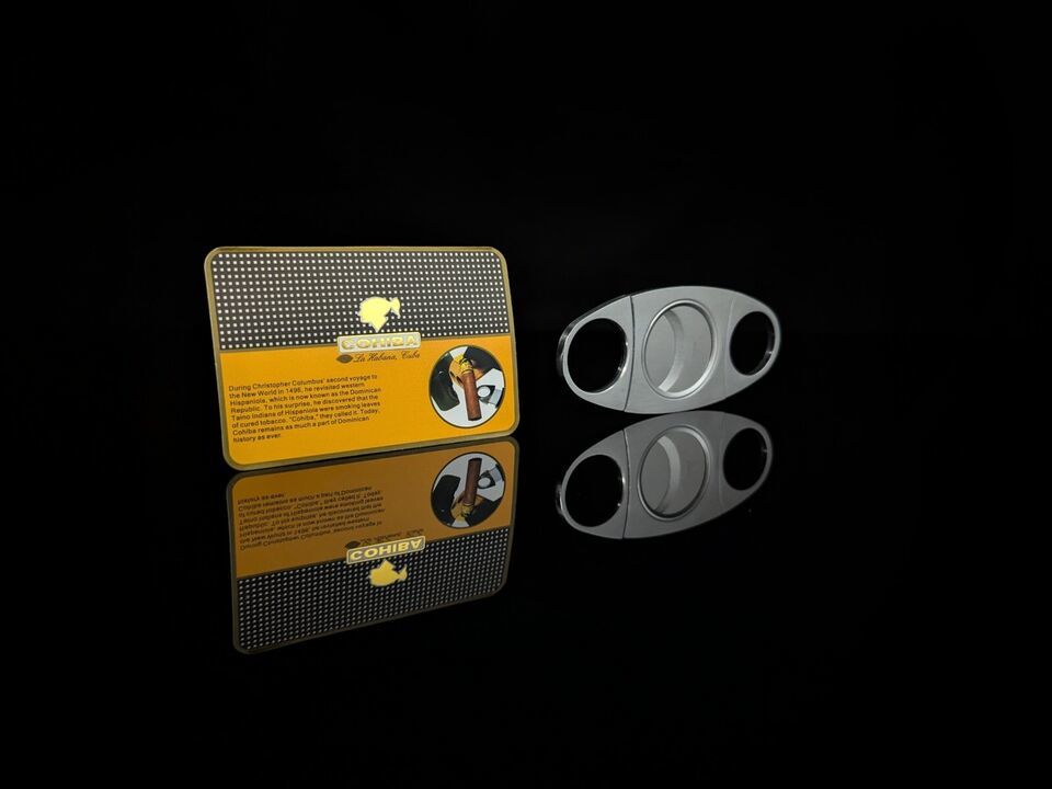 Two Finger Stainless Steel Cigar Cutter NIB - $38.50