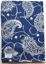Sapphire Paisley Blue &amp; White Print Cotton Kitchen Towel or Dish Towel S... - $225.25 MXN