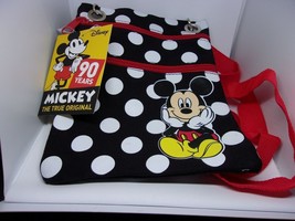 Disney Mickey Passport Bag Tote Dotty Polka Dot Travel Waterproof Fabric Purse - £13.95 GBP