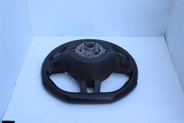 10-14 VW MK6 GTi Flat Bottom Red Stitch Leather Steering Wheel Paddle Shifters image 12