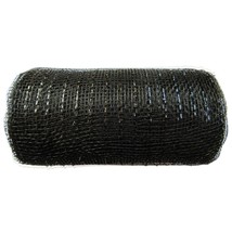 6 Inch X 30 Feet(10 Yards)- Metallic Poly Mesh Ribbon(Black) - £14.33 GBP
