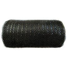 6 Inch X 30 Feet(10 Yards)- Metallic Poly Mesh Ribbon(Black) - £13.61 GBP