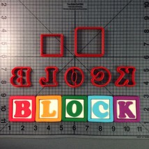 Alphabet Blocks Font Uppercase Cookie Cutter Set - $26.00+