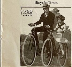 1916 Goodyear Bicycle Tires Man In Hat Advertisement Bike Ephemera DWMYC1 - £8.64 GBP