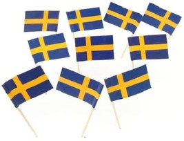 200 Swedish Sweden Flag Toothpicks - $8.00