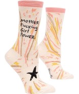 Blue Q Women&#39;s Crew Socks Mother F**king Girl Power women shoe size 5-10 - $18.98 CAD