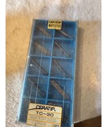 NEW LOT of 10 Ceratip Milling Carbide Inserts TC-30 # DB187r30t00320 159... - $133.30 CAD