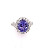 Tanzanite Diamond Ring 14 kt 5.30 TCW Certified 013306 - $2,465.10