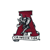 Alabama Elephant Patch Crimson Tide Football Embroidered Sew-on 3.25 x 3... - £9.87 GBP
