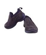 Lands End Brown Suede Loafers Boys Size 5 Slip on - $14.85 CAD