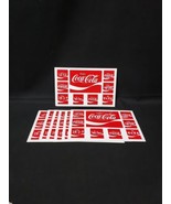 1987 Unused Coke Coca Cola Soda 7 Sticker Sheets 9 Countries Different L... - $441.45 MXN