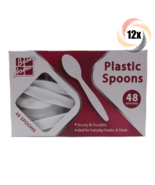 12x Packs Basic Home Plastic Spoons Durable Cutlery Set | 48 Spoons Per ... - $43.84 CAD