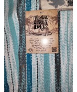 Original Senor Lopez Blanket NEW Turquoise Multicolor 54x74 - $58.20