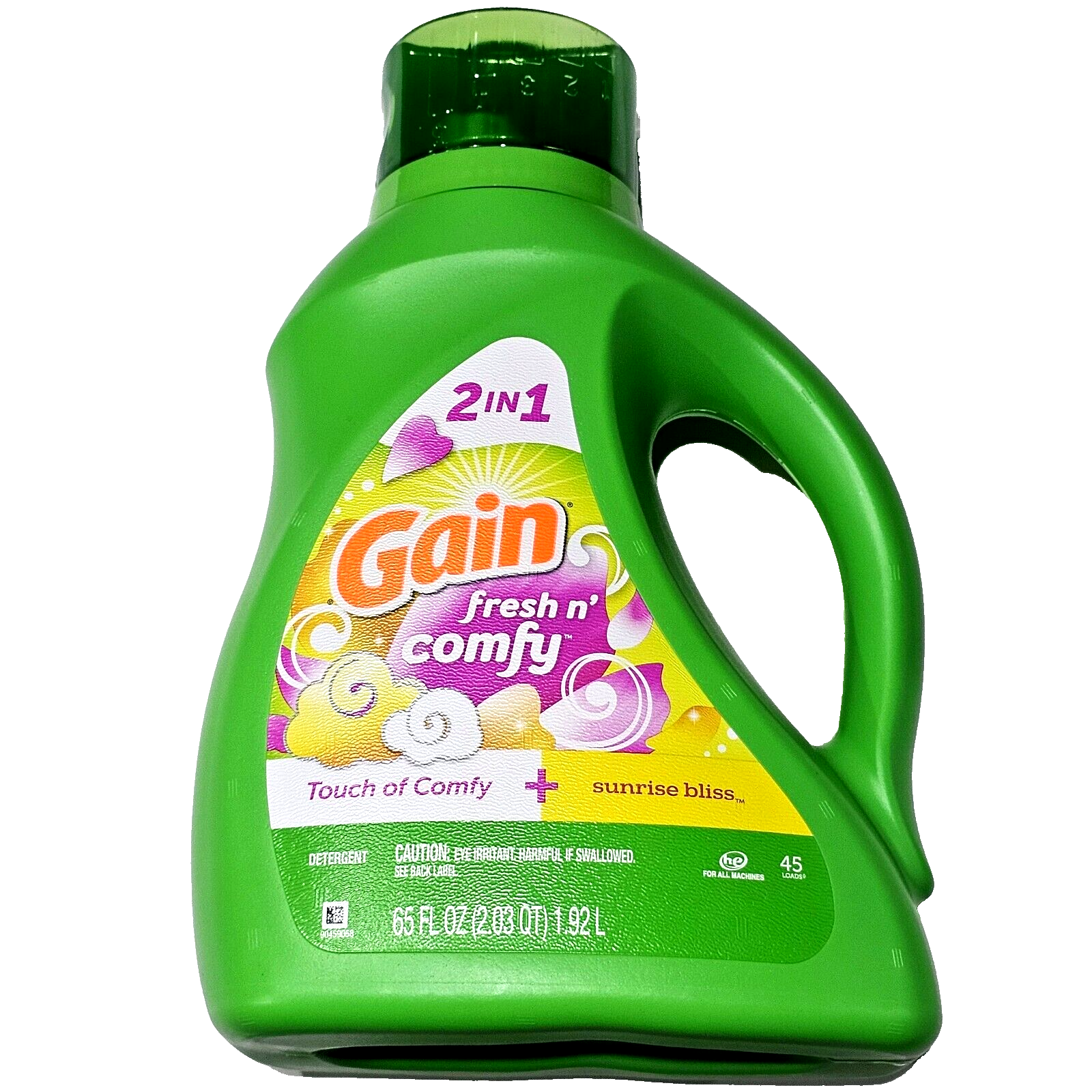 Gain Fresh N' Comfy Touch Of Comfy Sunrise Bliss 45 Load Laundry Detergent 65oz