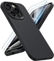 Designed for iPhone 15 Pro Case, Silicone [2 Screen Protectors] - $7.55