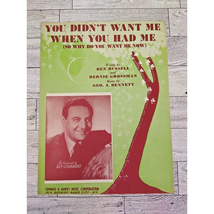 1944 Vtg Sheet Music - You Didn&#39;t Want Me When You Had Me- Why Now? Guy Lombardo - £11.86 GBP