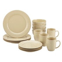 16pc Dinnerware Stoneware Set Contemporary Plates Cups Bowl Mug Dishes Kitchen - £105.42 GBP