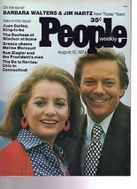 People Magazine Barbara Walters &amp; Jim Hartz  August 12, 1974 - £11.64 GBP