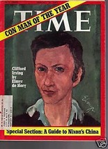 Time Magazine Con Man of the Year Cliffor Irving 1972 - £11.81 GBP