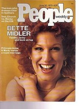 People Magazine Bette Midler June 30, 1975 - £11.78 GBP