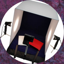 NEW Photo Backdrop 20&quot; Photography Studio Lighting Tent Kit with Portabl... - £57.54 GBP