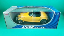 Anson Collectibles Plymouth Prowler Yellow 1:18 Scale Die Cast NIP Seale... - $24.74