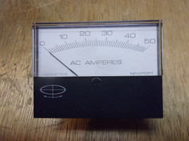 panel mount 0-50 AC Amperes meter Marnetics Corp. Newport USA - $24.75
