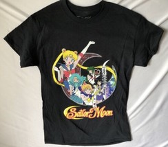 NWT Sailor Moon Anime Guardians Group Black T Shirt Womens Small - £13.18 GBP