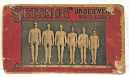 Antique 1909 SETSNUG Underwear for Men Advertising Sign  - $173.25