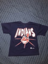 VTG 1996 Cleveland Indians All Over Print Team Rated  T Shirt Wahoo Youth - £11.63 GBP