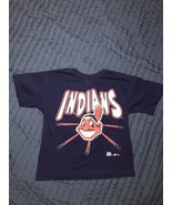 VTG 1996 Cleveland Indians All Over Print Team Rated  T Shirt Wahoo Youth - $14.85