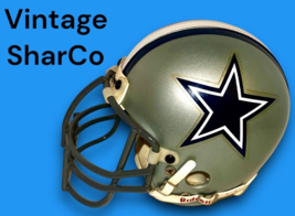Dallas Cowboys Authentic Original Vintage Sharco Mini Football Helmet - £62.29 GBP