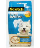 Scotch Fur Fighter Pet Hair Remover 1 Handle 7 Refill Sheets Refills - $561.81 MXN