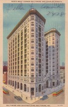 Baltimore and Ohio Building Maryland MD 1938 Postcard A22 - £2.35 GBP
