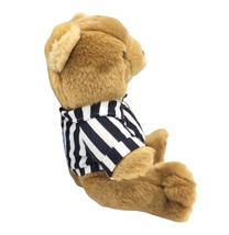 CE Referee Umpire Bear 10&quot; Tan Stripe Whistle Shirt Plush Toy Natl Excha... - $16.10